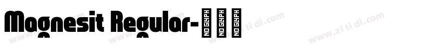Magnesit Regular字体转换